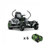 Pack tondeuse autoportée Z6 Zéro Turn EGO – 107 cm – ZT4201E + 6 batteries EGO